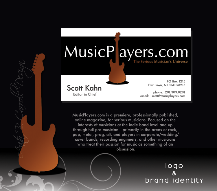 print, business cards, Web design, UX UI, Photography, Digital Image manipulation, Musicplayers.com, Anita B. Carroll, Race-Point.com